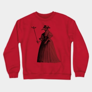 Lady Plague Doctor (red) Crewneck Sweatshirt